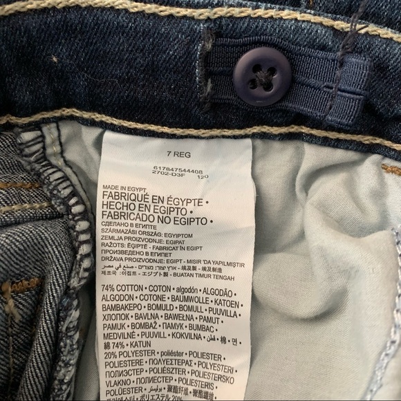 Levi’s Girl’s 710 Skinny Jeans Adjustable Waist 7 - Picture 5 of 6